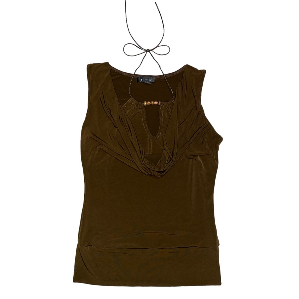A. Byer Brown Front Scopped Tank